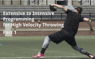 Extensive to Intensive Programming for High Velocity Throwing, Part 1